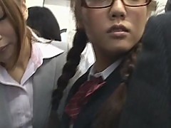 Schoolgirl lesbian Reluctant public Orgasm