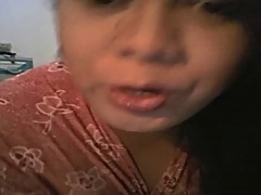 Asian ladyboy solo and cums