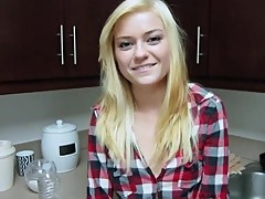 ShesNew Skinny blonde teen Chloe Foster POV homemade raw
