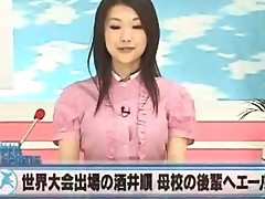 News reporter fucks - Azumi Mizushima