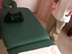 Latina caught on camera during massage and while she has sex